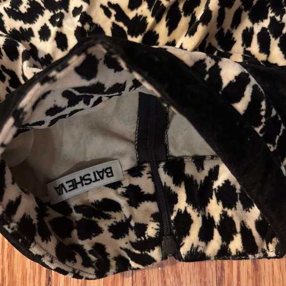 Batsheva Mini Tate Dress in Leopard Velvet - Picture 8 of 8